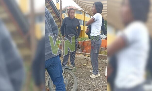 Estudiantes del COBAEV derrapan su motocicleta en Álamo