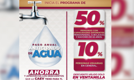 Extiende CAEV beneficios en la condonación de multas y recargos; ¡aprovecha el pago Pago Anual Anticipado!