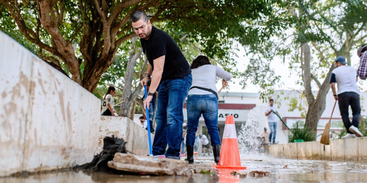 Gobierno y ciudadanía unen esfuerzos para recuperar la Unidad Deportiva “Enrique Valdez Constantino”