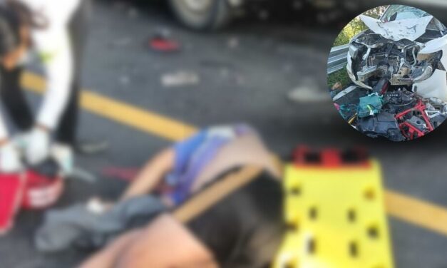 Muere joven pareja de motociclistas en la carretera Gutiérrez Zamora–Tecolutla