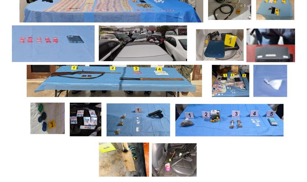 FGE detiene a 11 personas durante cateos realizados en diversos municipios