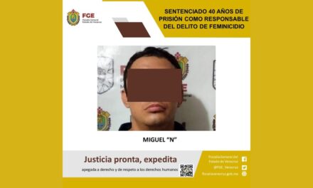 Sentenciado a 40 años de prisión por el delito de feminicidio en Poza Rica