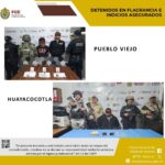 Cateos en Veracruz Norte: detenidos y aseguramientos en Pueblo Viejo y Huayacocotla