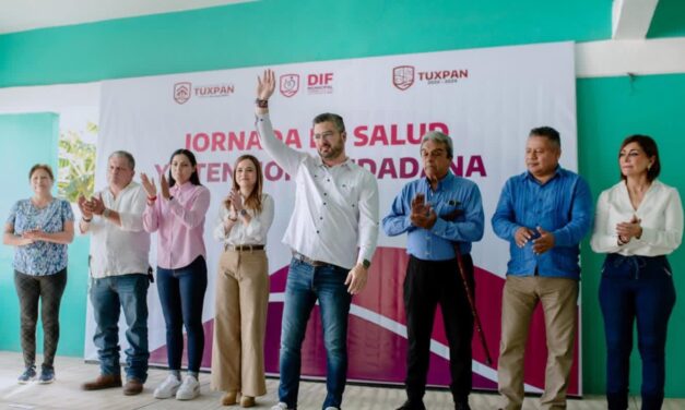 Ayuntamiento de Tuxpan y DIF Municipal inician «Jornada de Salud y Atención Ciudadana», y entregan apoyos alimentarios a comunidades