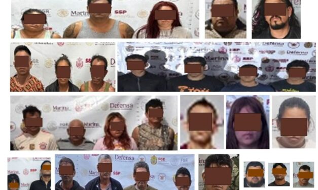 FGE detiene a 29 personas durante cateos realizados en diversos municipios