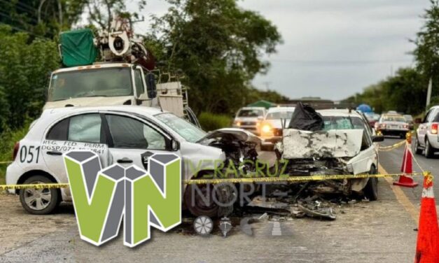 Fatal choque en la Poza Rica-Tihuatlán deja un muerto y dos lesionados