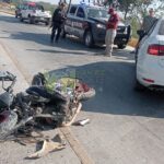 Grave accidente en Álamo: motociclista lesionado de gravedad