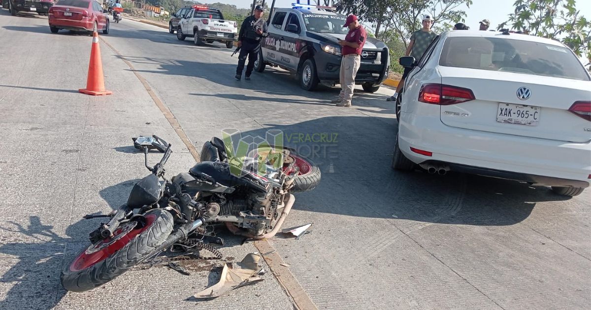 Grave accidente en Álamo: motociclista lesionado de gravedad