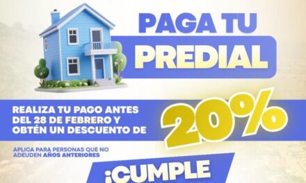 ¡Paga tu predial y participa para ganar una pantalla de 60”!
