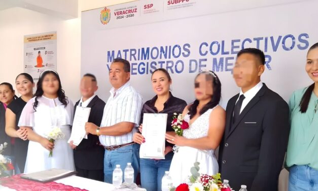 REALIZAN MATRIMONIOS COLECTIVOS Y REGISTRO DE INFANTES EN EL CERESO DE OZULUAMA