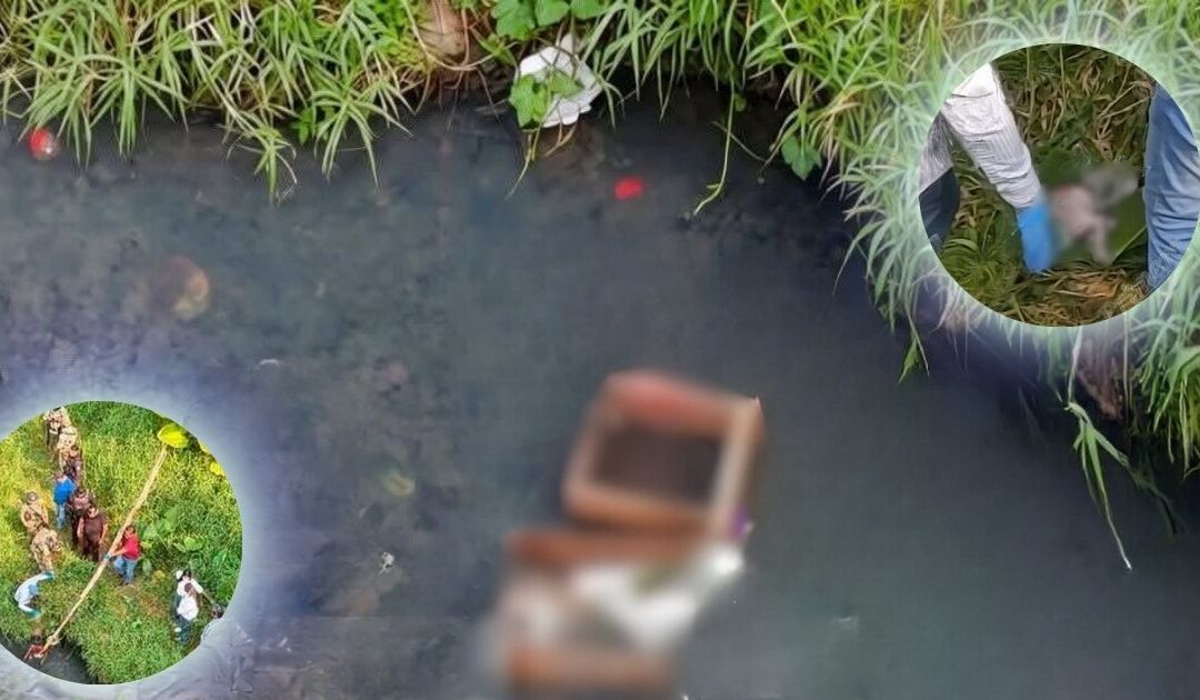 Localizan feto dentro de una caja de madera en arroyo de Coatzintla