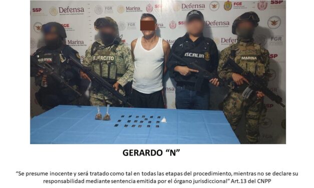 Fiscalía Regional de Tuxpan ejecuta orden de cateo en Poza Rica: un detenido y sustancias ilícitas aseguradas