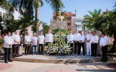 Tuxpan honra el legado de Benito Juárez en el 220 aniversario de su natalicio