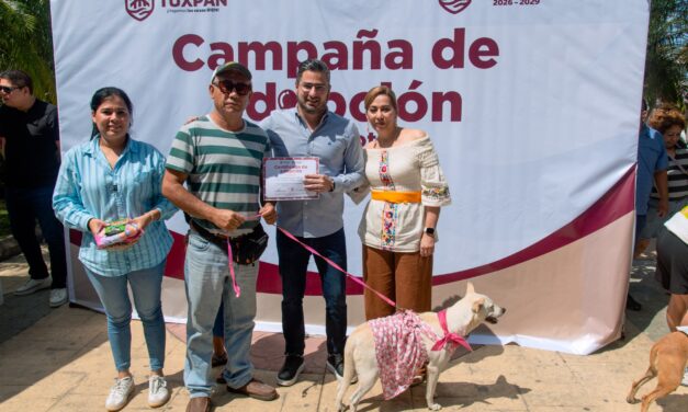 Tuxpan impulsa el bienestar animal con exitosa campaña de adopción