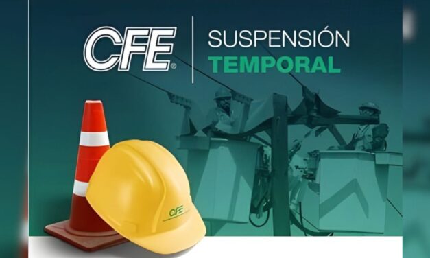 Anuncia CFE suspensión temporal de energía eléctrica en municipios del norte de Veracruz