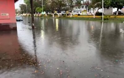 Lluvias nocturnas causan encharcamientos y colapso de drenajes en Poza Rica