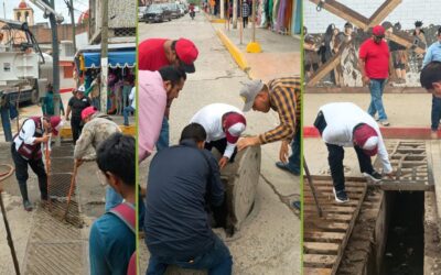 CAEV atiende afectaciones por lluvias en infraestructura pluvial y sanitaria en Álamo