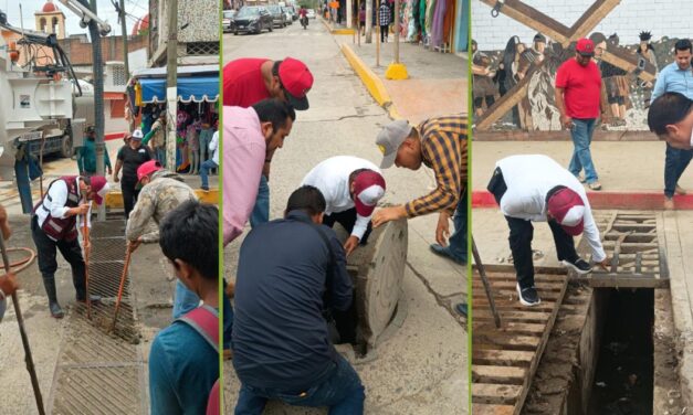 CAEV atiende afectaciones por lluvias en infraestructura pluvial y sanitaria en Álamo