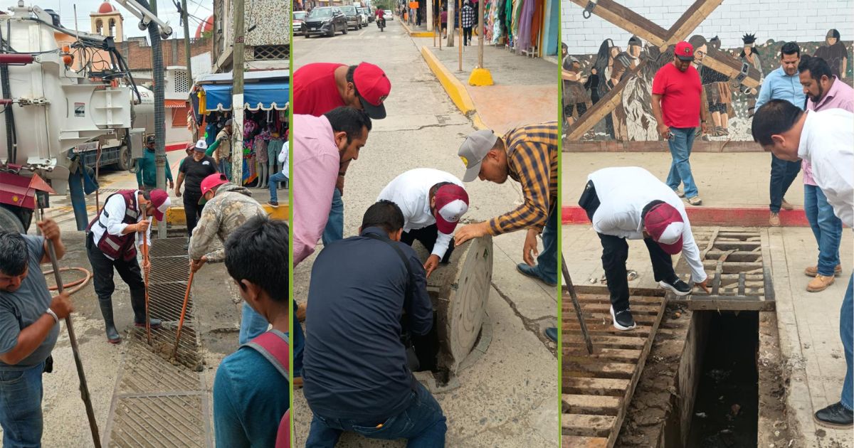 CAEV atiende afectaciones por lluvias en infraestructura pluvial y sanitaria en Álamo
