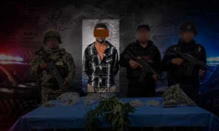 Cateo en Pánuco deja un detenido y aseguramiento de presunta droga