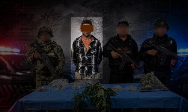 Cateo en Pánuco deja un detenido y aseguramiento de presunta droga