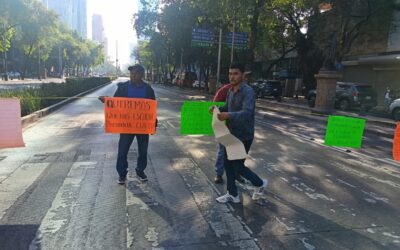 Habitantes de El Higo bloquean Reforma en CDMX; exigen apoyos tras inundaciones