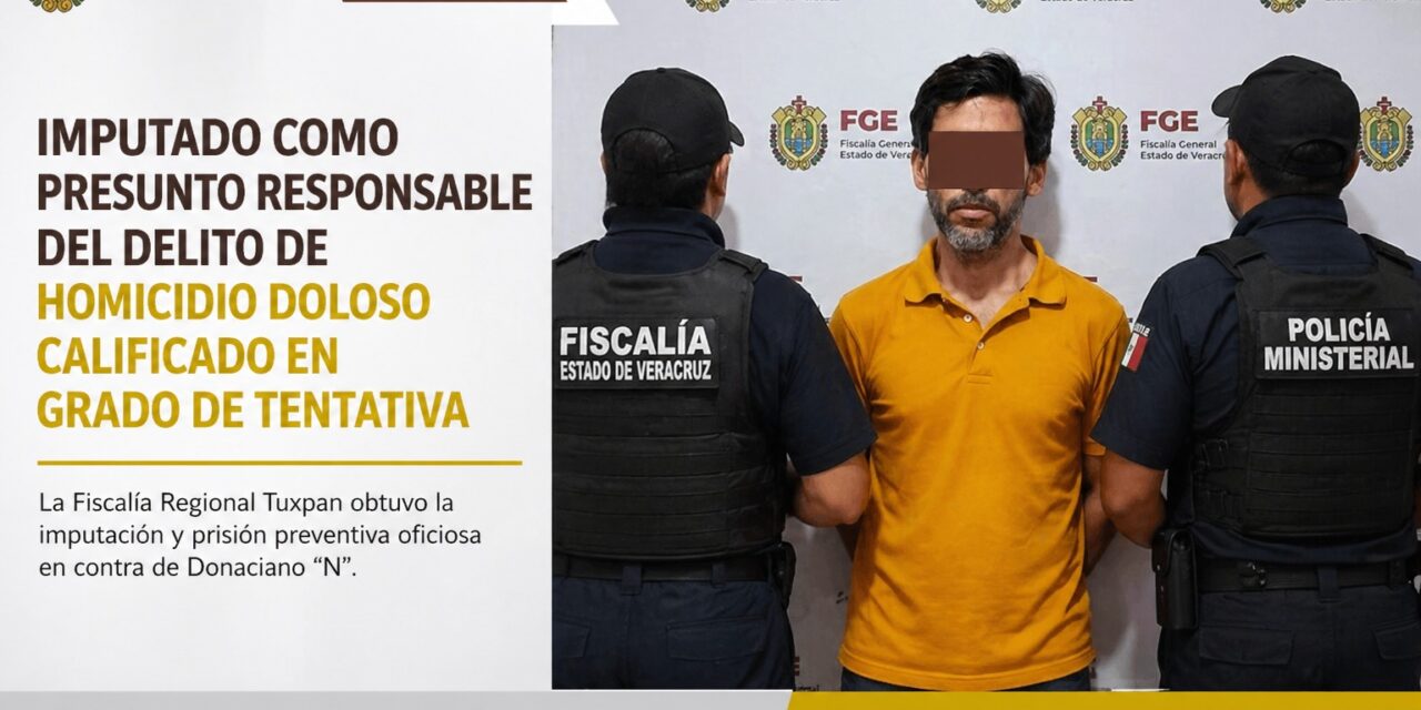Dictan prisión preventiva a presunto homicida en grado de tentativa en Papantla