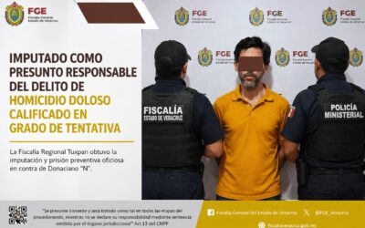 Dictan prisión preventiva a presunto homicida en grado de tentativa en Papantla