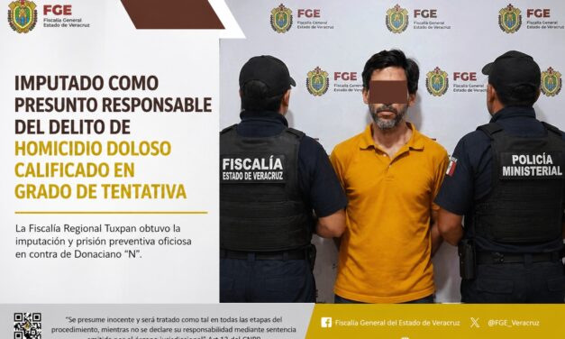Dictan prisión preventiva a presunto homicida en grado de tentativa en Papantla