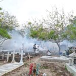 Tampico Alto: Intensifican fumigación en el Cementerio Municipal por festejos del 10 de mayo