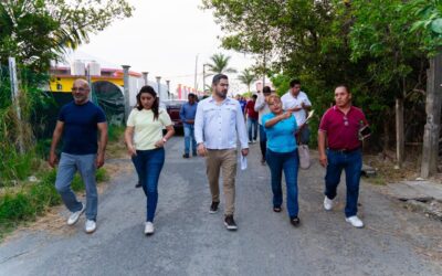 Tuxpan: Avanzan trabajos de iluminación en el parque de La Mata