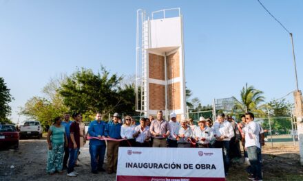 Fortalecen a Baltazar y Tronconal de Herrera Beltrán con obras: Un parque y tanque elevado respectivamente