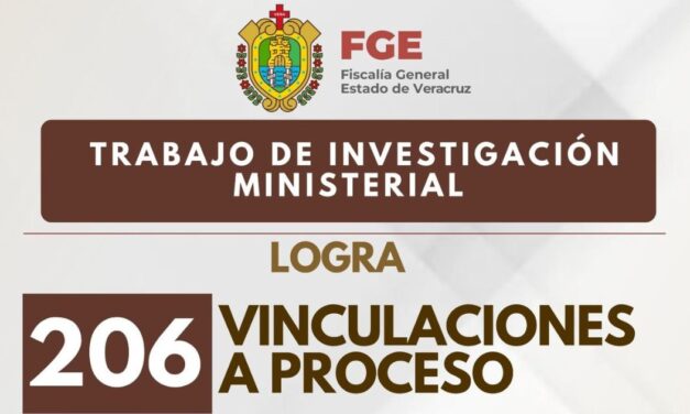 Veracruz fortalece combate a la delincuencia con 206 vinculaciones a proceso en una semana en delitos de alto impacto