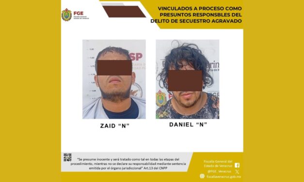 Vinculan a proceso a dos presuntos secuestradores tras rescate de siete víctimas en Poza Rica