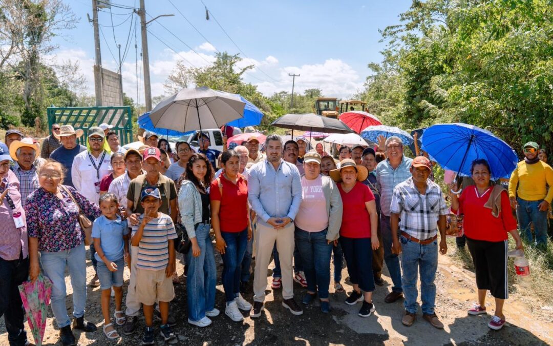 Inicia rehabilitación del camino Tebanco–Altamira; Daniel Cortina cumple un compromiso más con las comunidades