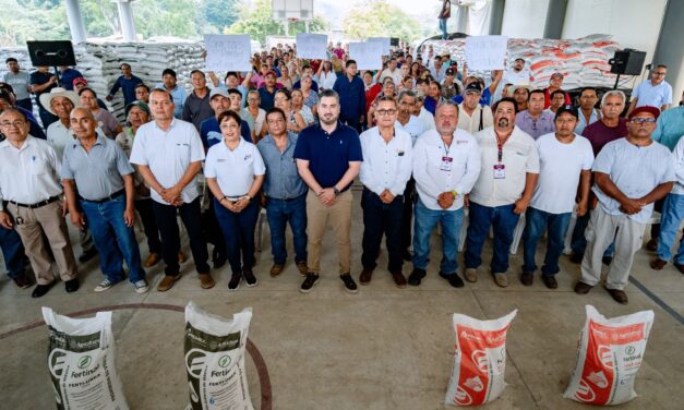 560 toneladas de Fertilizantes para el Bienestar fortalecen la producción agrícola en Tuxpan