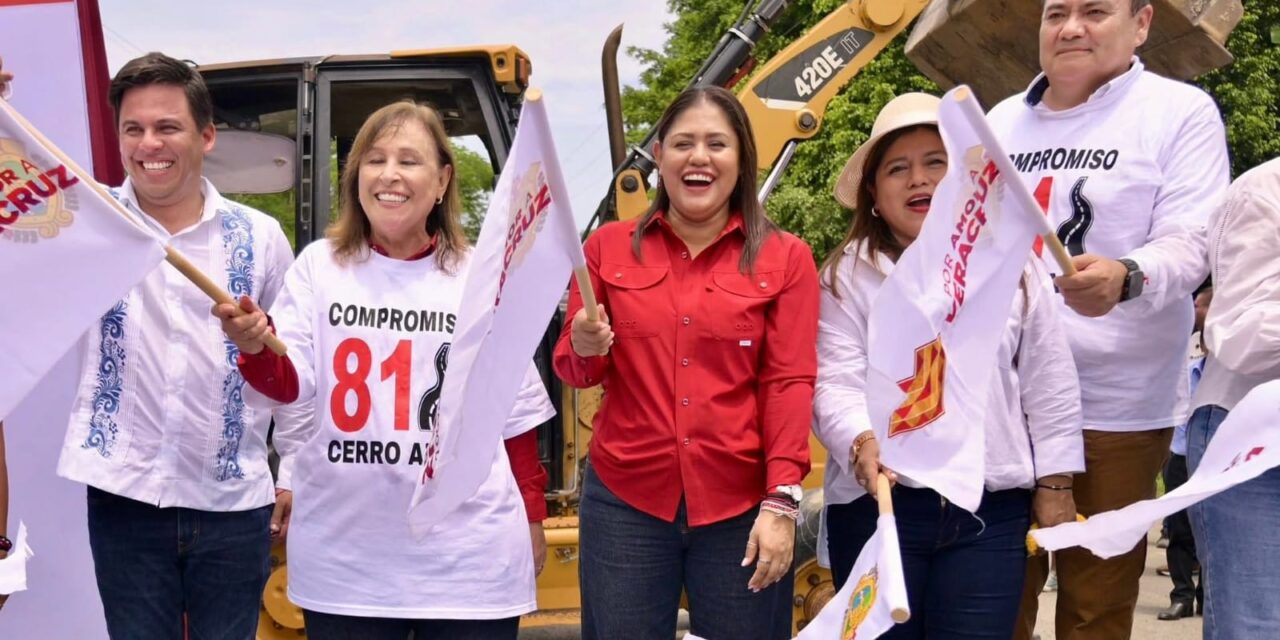 Cumple Rocío Nahle compromiso 81; inicia construcción de la carretera de Cerro Azul a la autopista