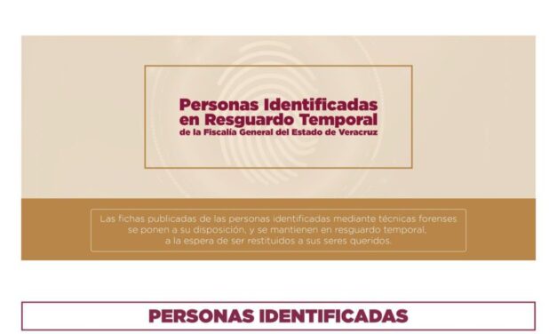 Mediante micrositio de la Fiscalía de Veracruz, 13 personas son reconocidas por sus familiares