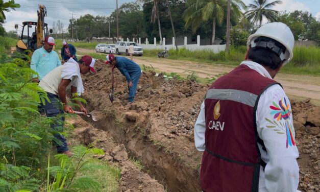 Anuncia CAEV obra hidráulica para optimizar el suministro de agua en Pueblo Viejo