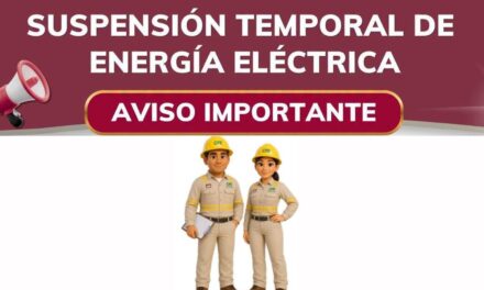 Anuncian suspensión programada de energía eléctrica para este 31 de julio en Ixhuatlán de Madero