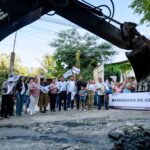 Tuxpan: Arranca pavimentación de la calle Los Pinos; beneficiará a 2 mil personas