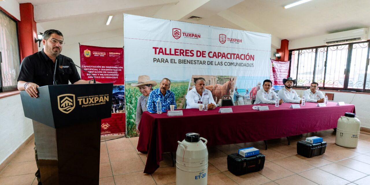 Capacitación fortalece al sector ganadero de Tuxpan