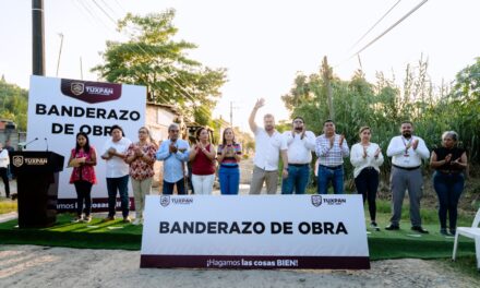 Tuxpan: Inicia nueva obra de pavimentación en Alto Lucero