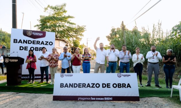Tuxpan: Inicia nueva obra de pavimentación en Alto Lucero