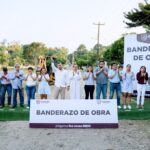 Llega obra al Km 18: 2 Km de guarniciones y banquetas en Praxedis Guerrero