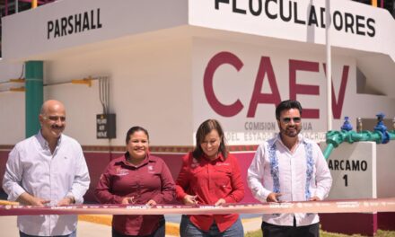 Rocío Nahle entrega planta potabilizadora para 48 mil habitantes de Pueblo Viejo y Tampico Alto 