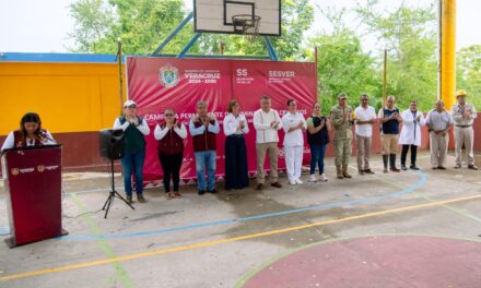 Se fortalece la prevención del dengue con campaña permanente de eliminación de criaderos en Tuxpan
