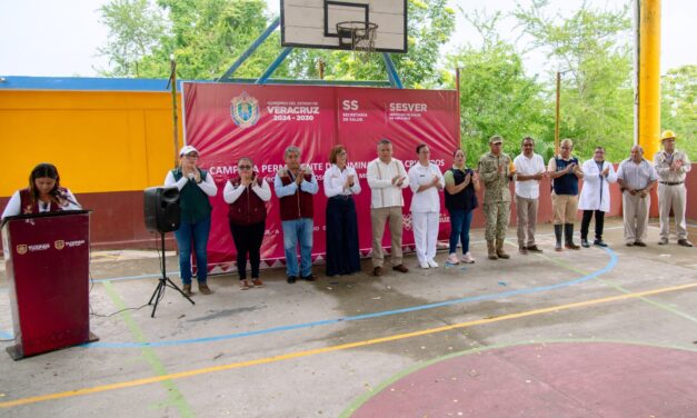 Se fortalece la prevención del dengue con campaña permanente de eliminación de criaderos en Tuxpan