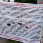 Aparecen mantas en Tempoal exigiendo la salida de «Paco Meraz»; lanzan fuertes acusaciones