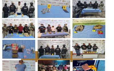 Como resultado de 40 cateos, 40 personas fueron detenidas en 29 municipios de Veracruz